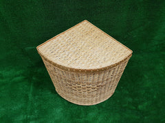 Сorner laundry basket, wicker basket, wicker basket for bathroom