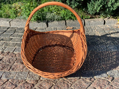 Large Wicker Basket, Large Gathering Basket, Firewood Basket, Big Display Basket, Willow Basket