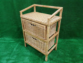 Rattan Chest of Drawers, Wooden Dresser, Handmade Chest of Drawers with Frame, Chest of Drawers for Bedroom