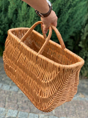 Wicker shopping bag, Handwoven Picnic Basket, Picnic Wicker Basket, Picnic Basket, Country Basket
