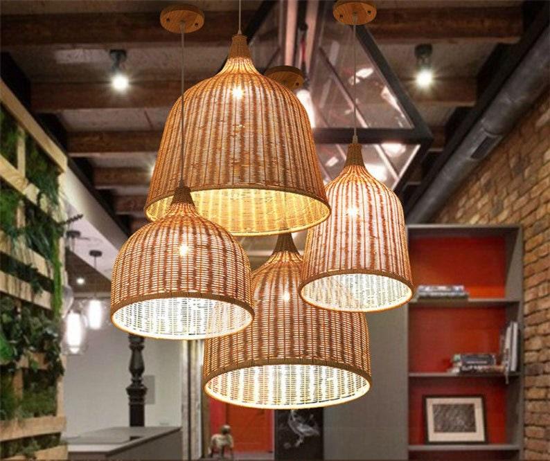 Lamp shade, Pendant light, Pendant Light Shade, Woven Pendant Shade