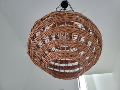 Wicker Lamp Shade, Pendant Light, Ceiling Lampshade Rattan