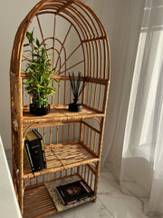 Wicker Shelf, Boho Shelf, Rack Bookshelf Storage, Shelf Plant, Shelf Boho Decor, Bookshelf, Rattan Shelf, Room Decor Boho