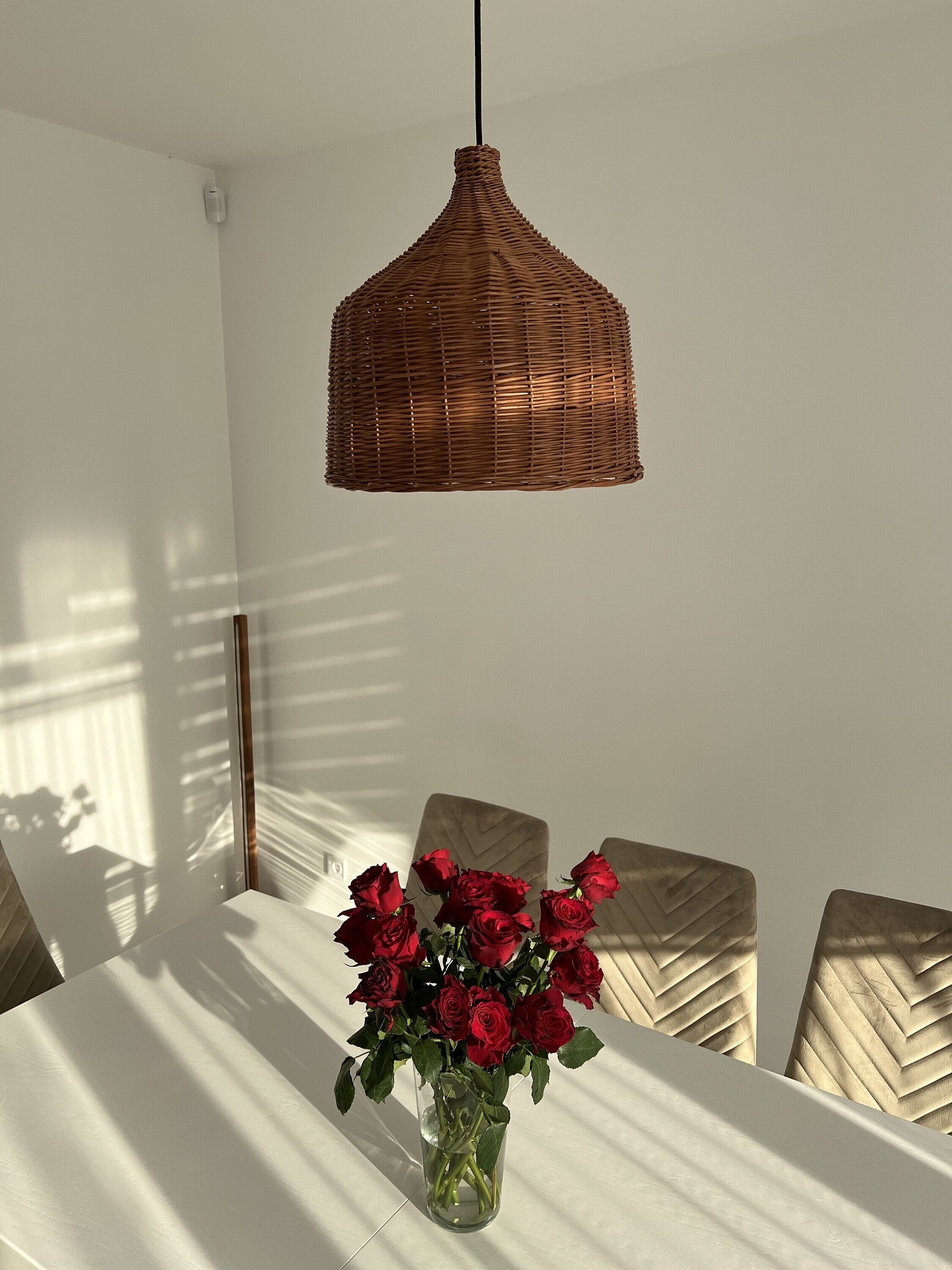 Handmade Pendant Light, Kitchen Lighting, Rattan Chandelier, Pendant Lamp Shade, Ceiling Light, Hanging Lamp, Hanging Pendant