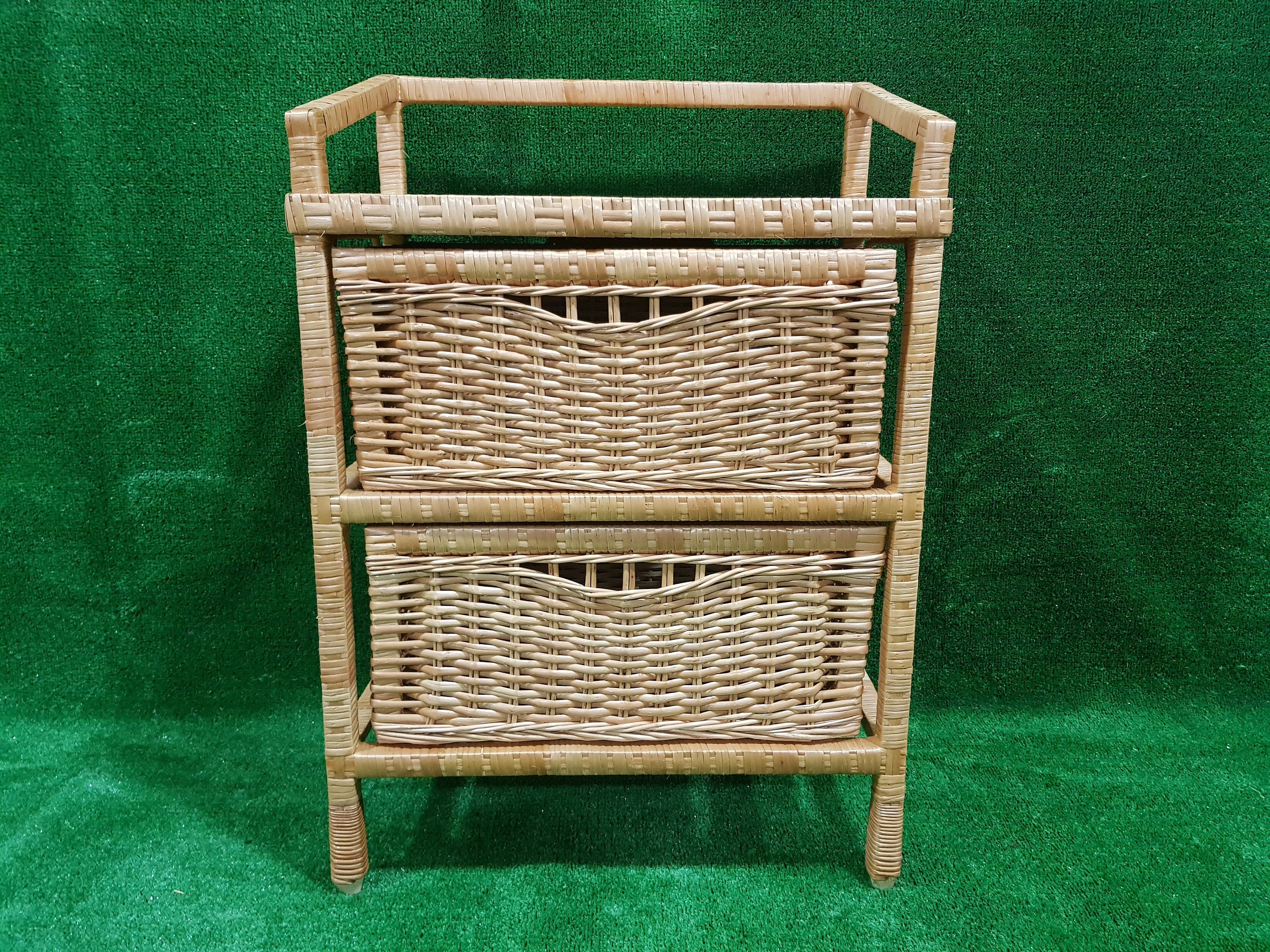 Rattan Chest of Drawers, Wooden Dresser, Handmade Chest of Drawers with Frame, Chest of Drawers for Bedroom