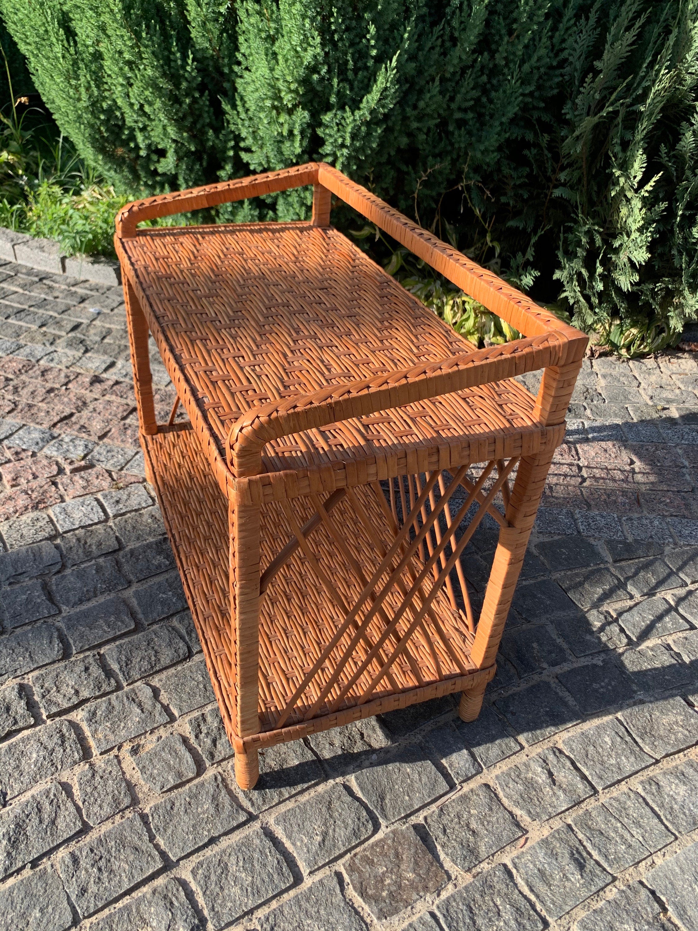 Wicker Shelf, Storage shelf, chest of drawers for shoes