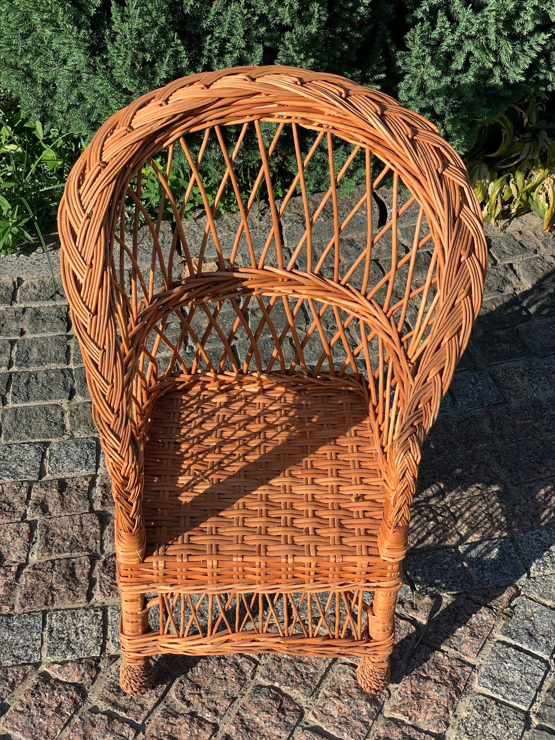 Wicker chair for children, armchair for children, armchair for children
