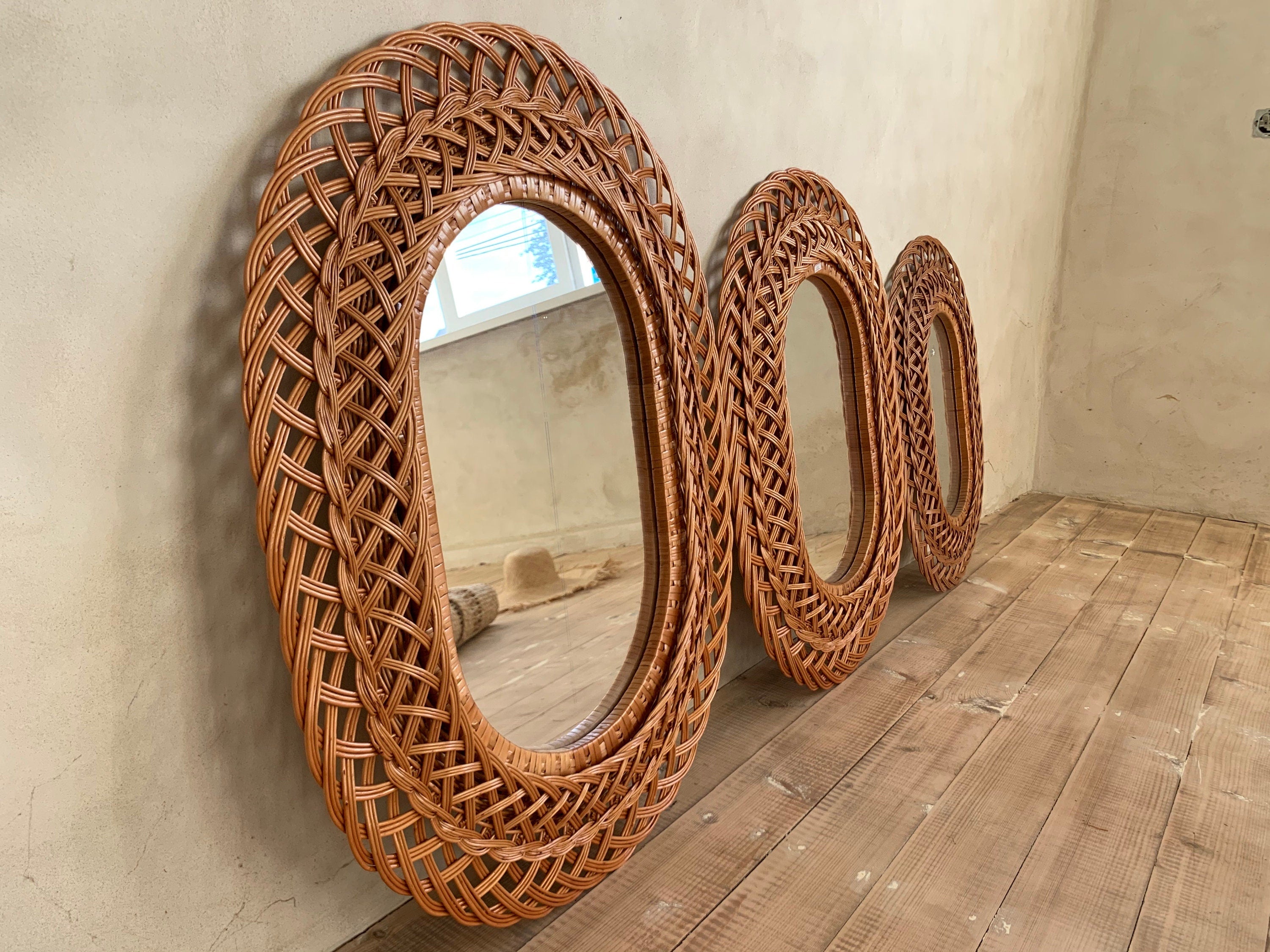 Vintage mirror, living room mirror, large mirror