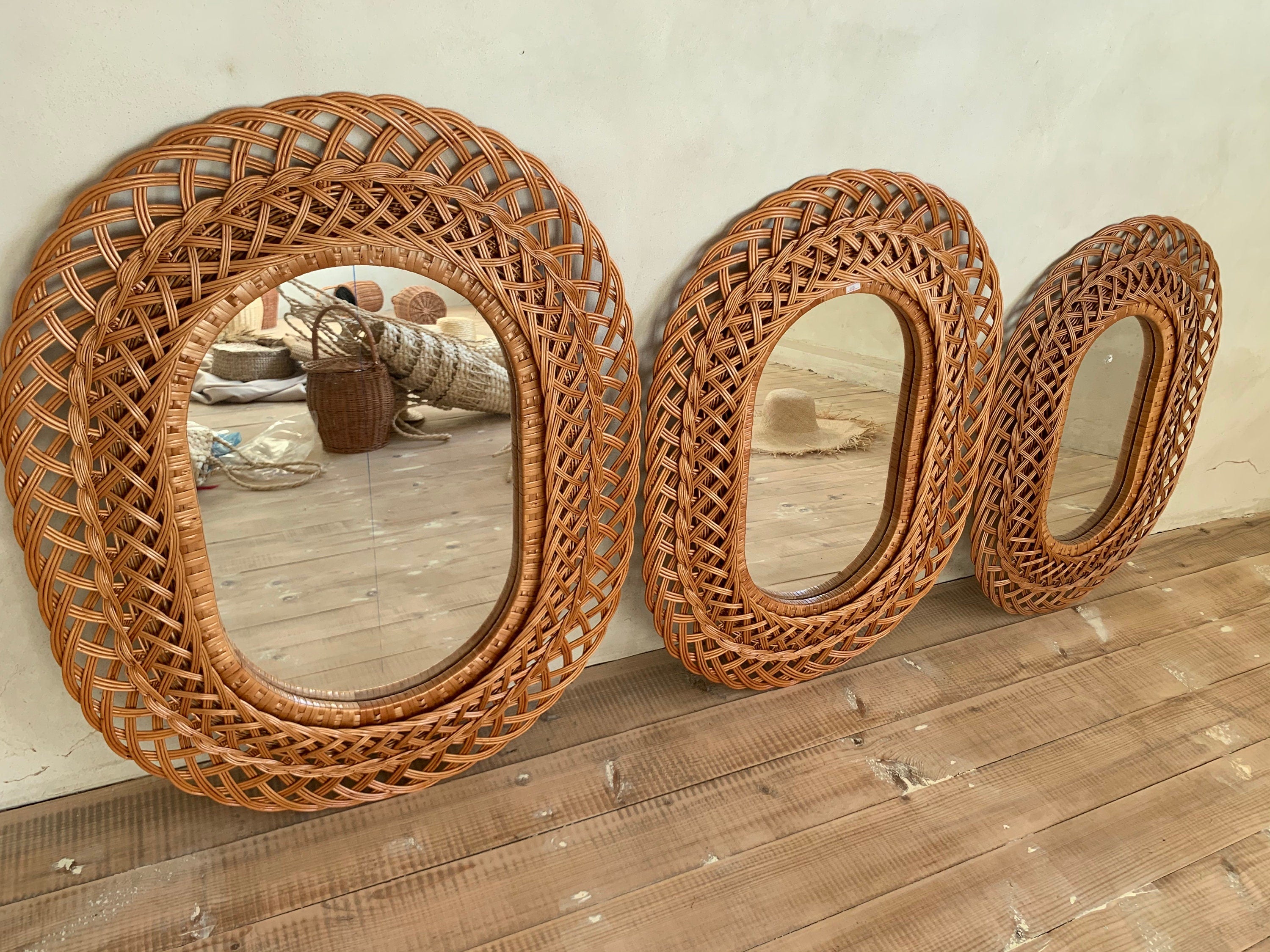 Vintage mirror, living room mirror, large mirror
