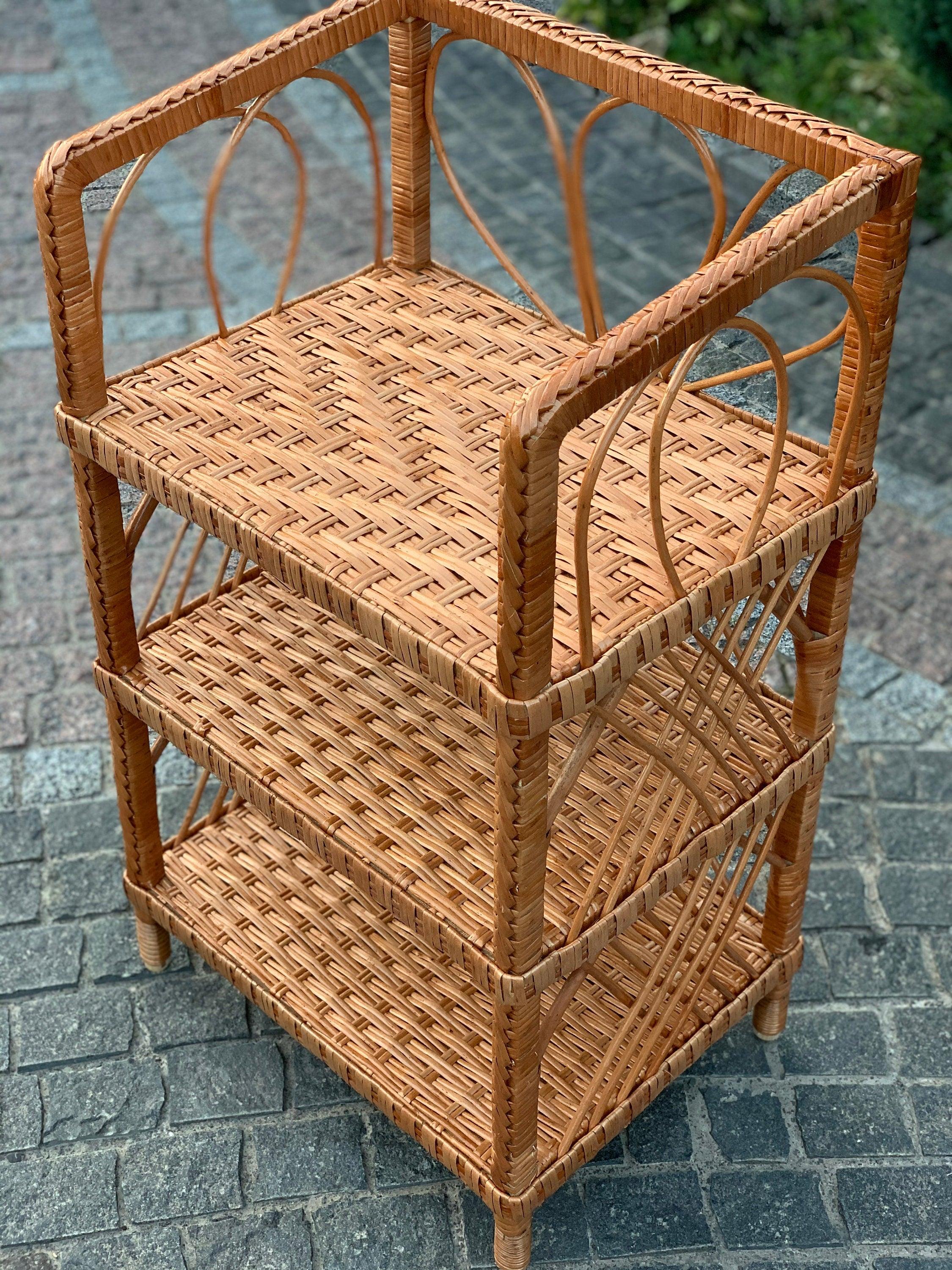 Wicker Shelf, Storage shelf, 2/3/4/5-Shelf Unit Available, chest of drawers for shoes