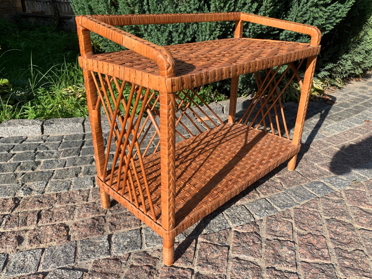Wicker Shelf, Storage shelf, chest of drawers for shoes