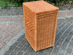 Wicker laundry basket laundry hamper, basket