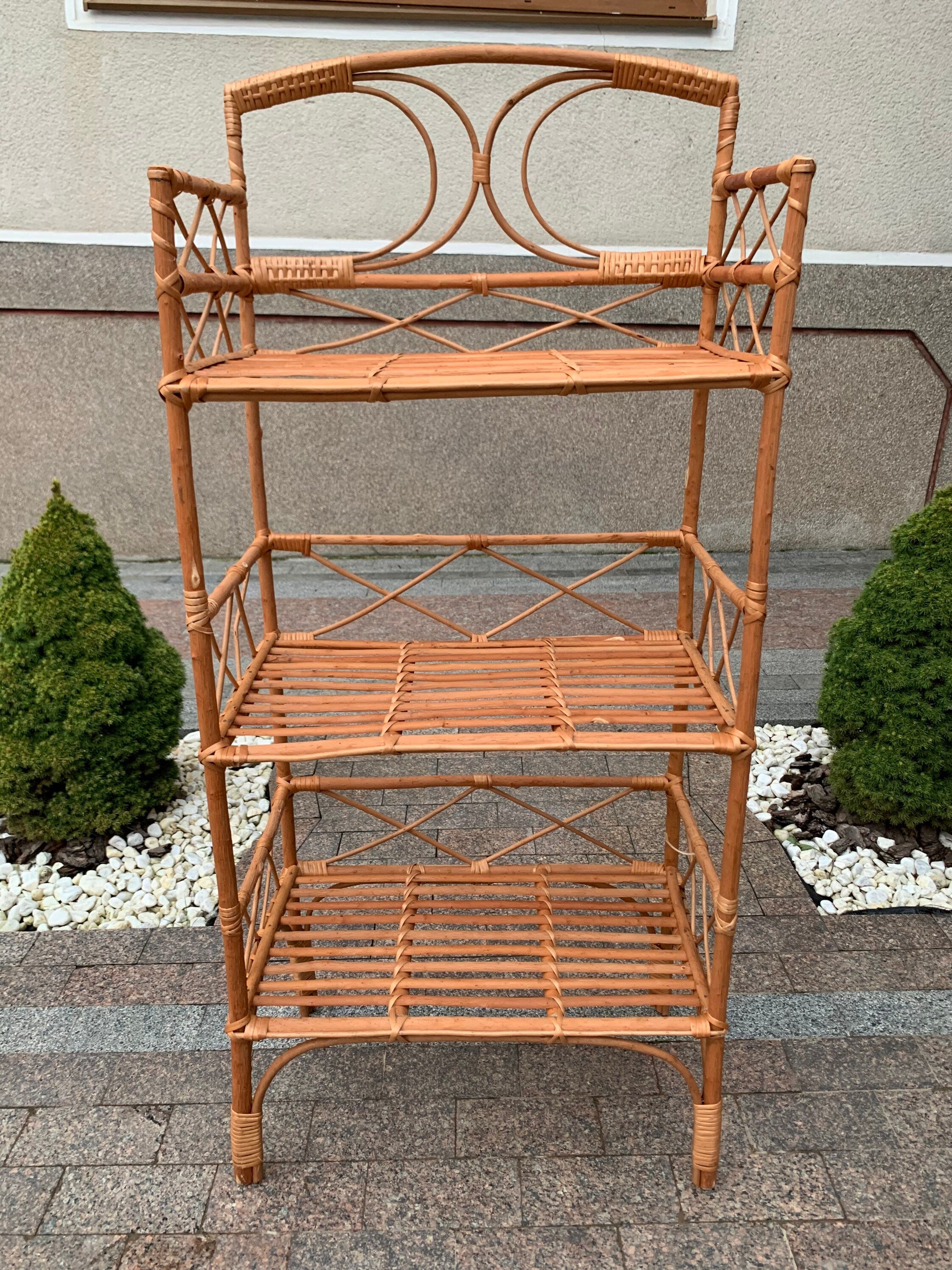 Wicker Shelf, Storage shelf, Plant shelf, Rattan shelf, Plant stand