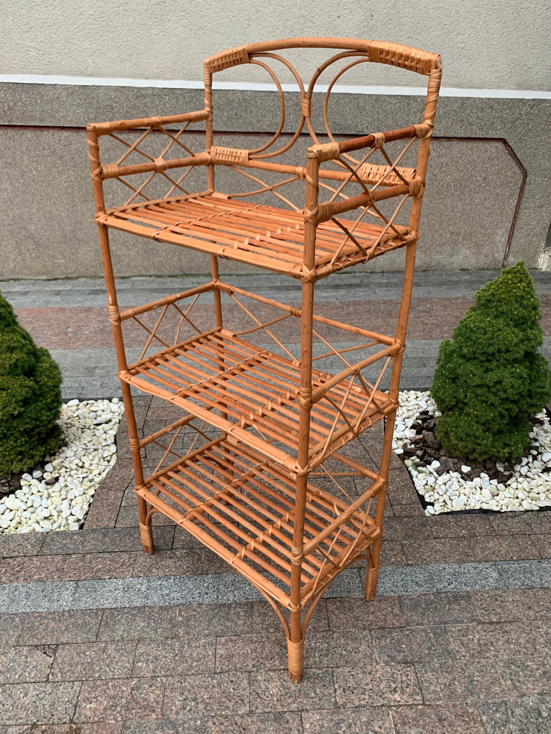 Wicker Shelf, Storage shelf, Plant shelf, Rattan shelf, Plant stand