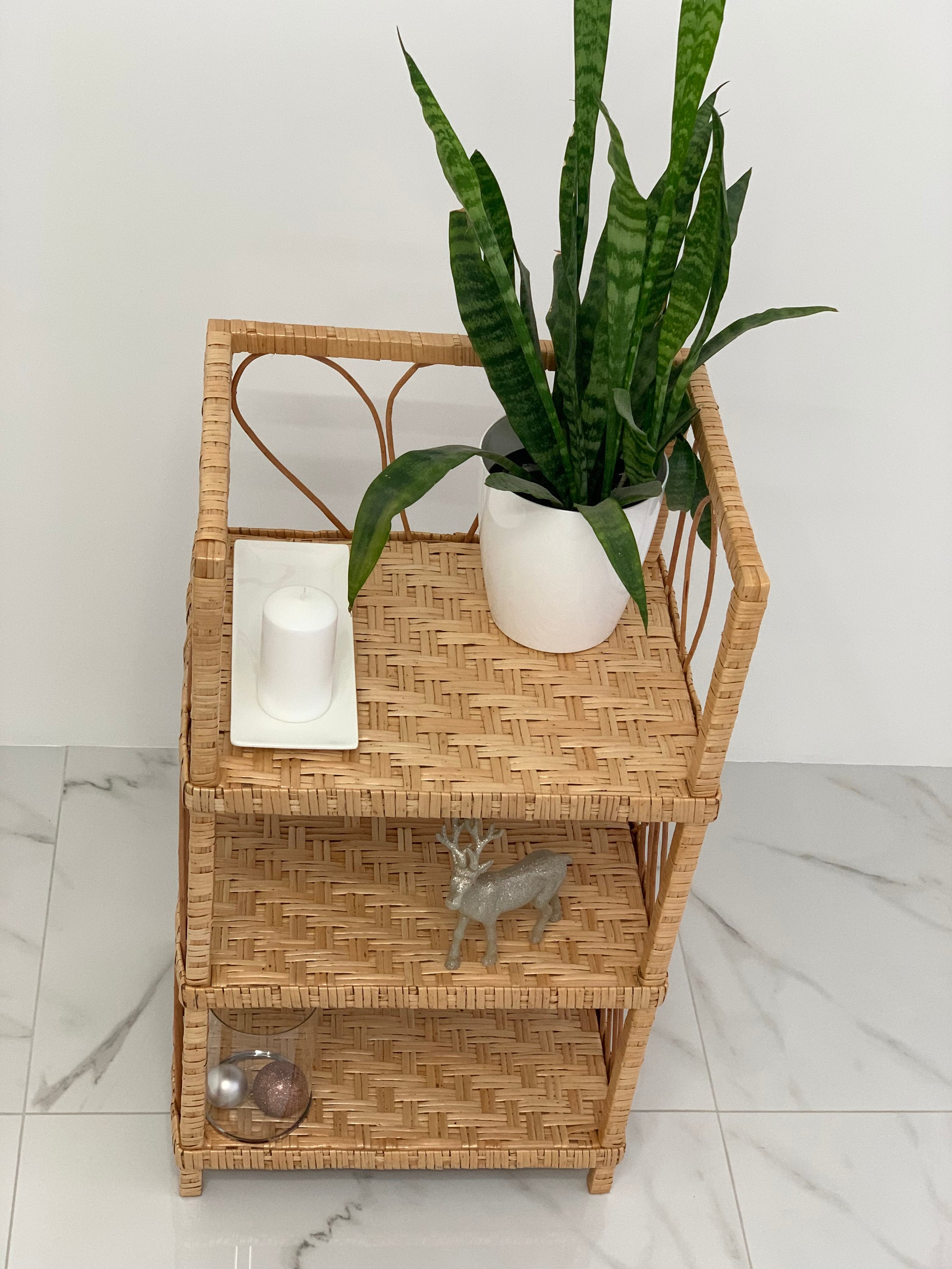 Wicker Shelf, Storage shelf, 3-Shelf Unit Available, chest of drawers for shoes