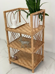 Wicker Shelf, Storage shelf, 3-Shelf Unit Available, chest of drawers for shoes