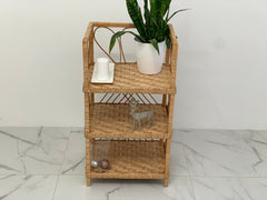 Wicker Shelf, Storage shelf, 3-Shelf Unit Available, chest of drawers for shoes