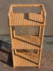 Mother's day gift, Wicker Shelf, 3-Shelf Unit Available, Plant Shelf