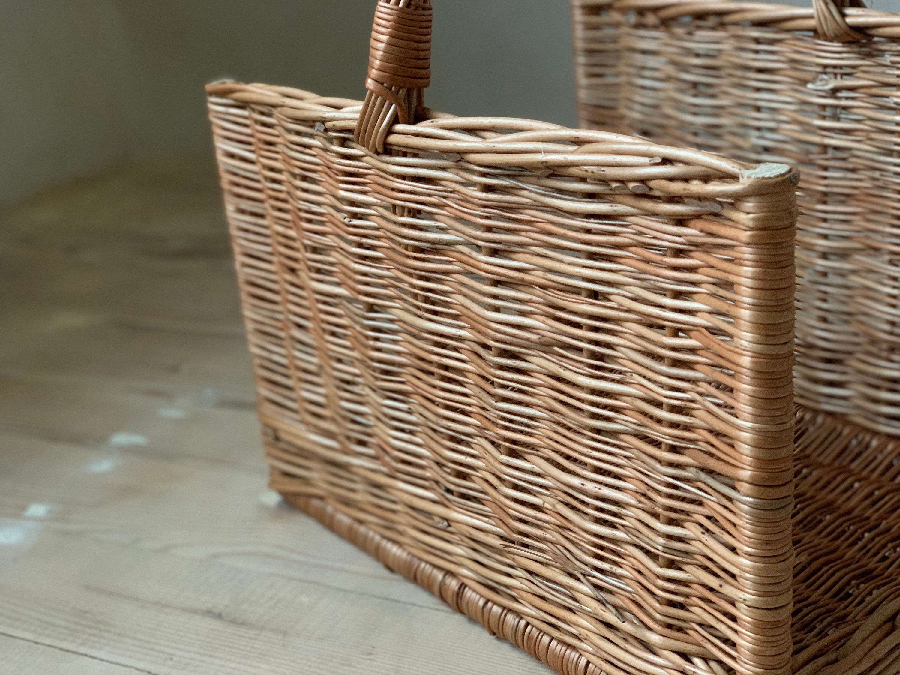 wicker basket	fireplace basket	fireplace