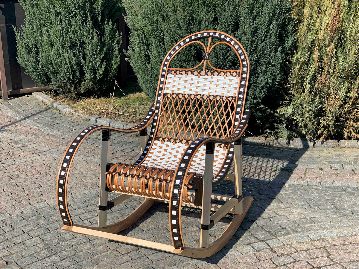 Wicker Rocking Chair, organic rattan rocking chair, willow rocking chair