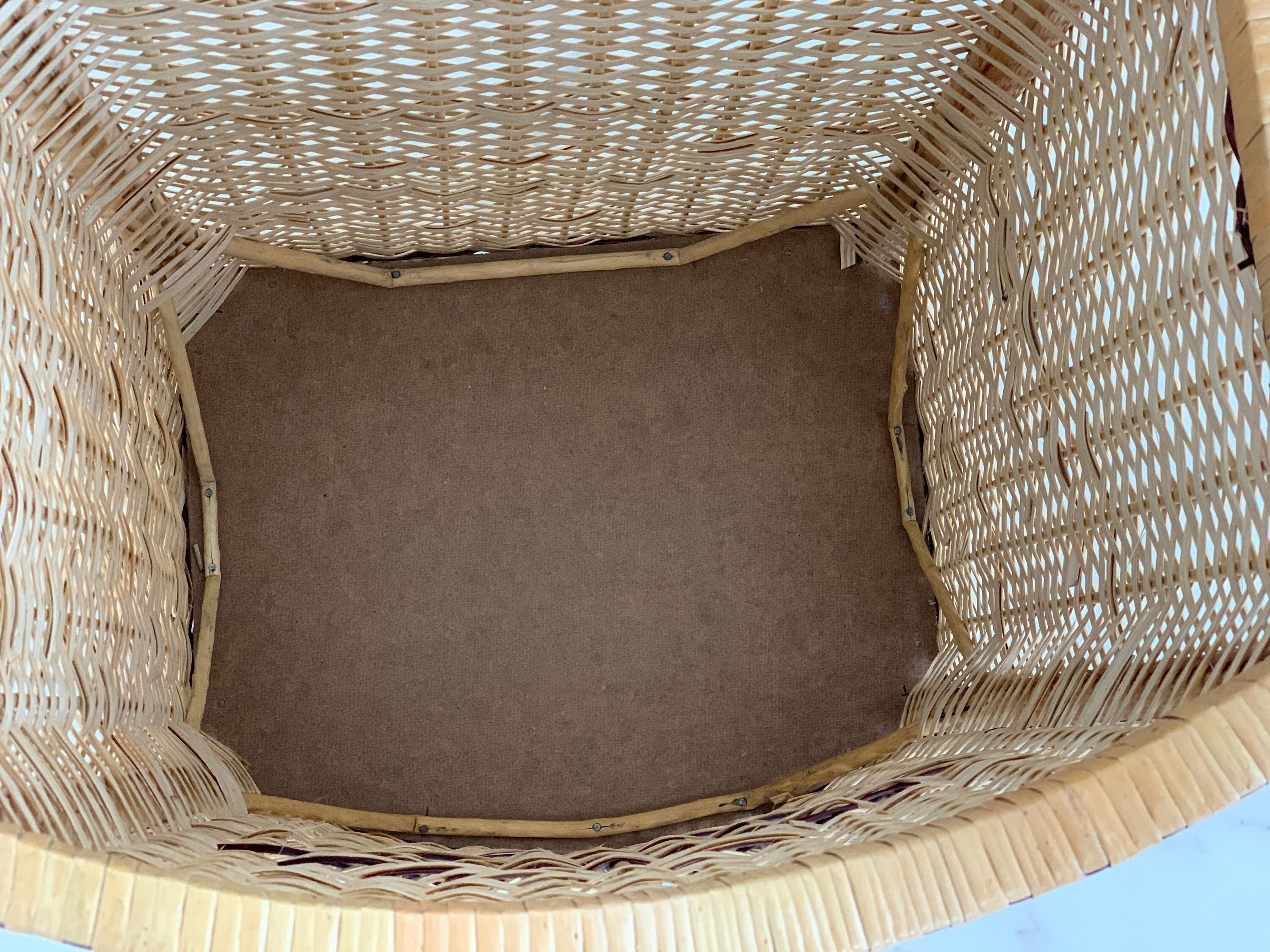 Mother's Day Gift, Wicker Laundry Basket with Lid, Wicker Bathroom Basket