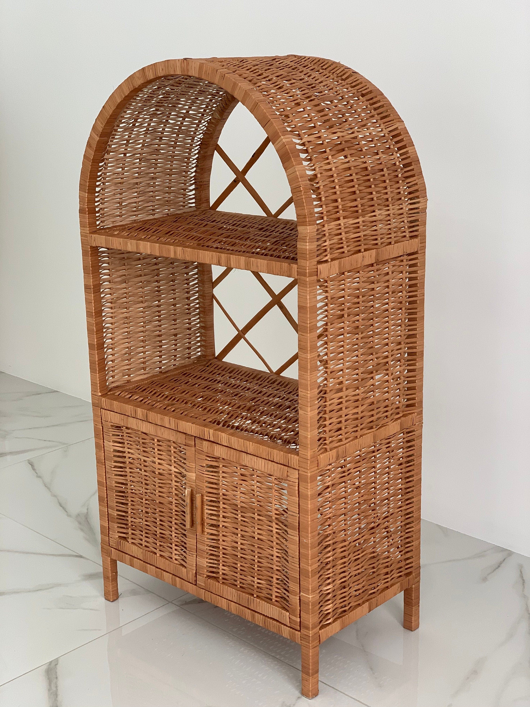 Сhest of drawers,Wicker shelf, Wicker Dresser