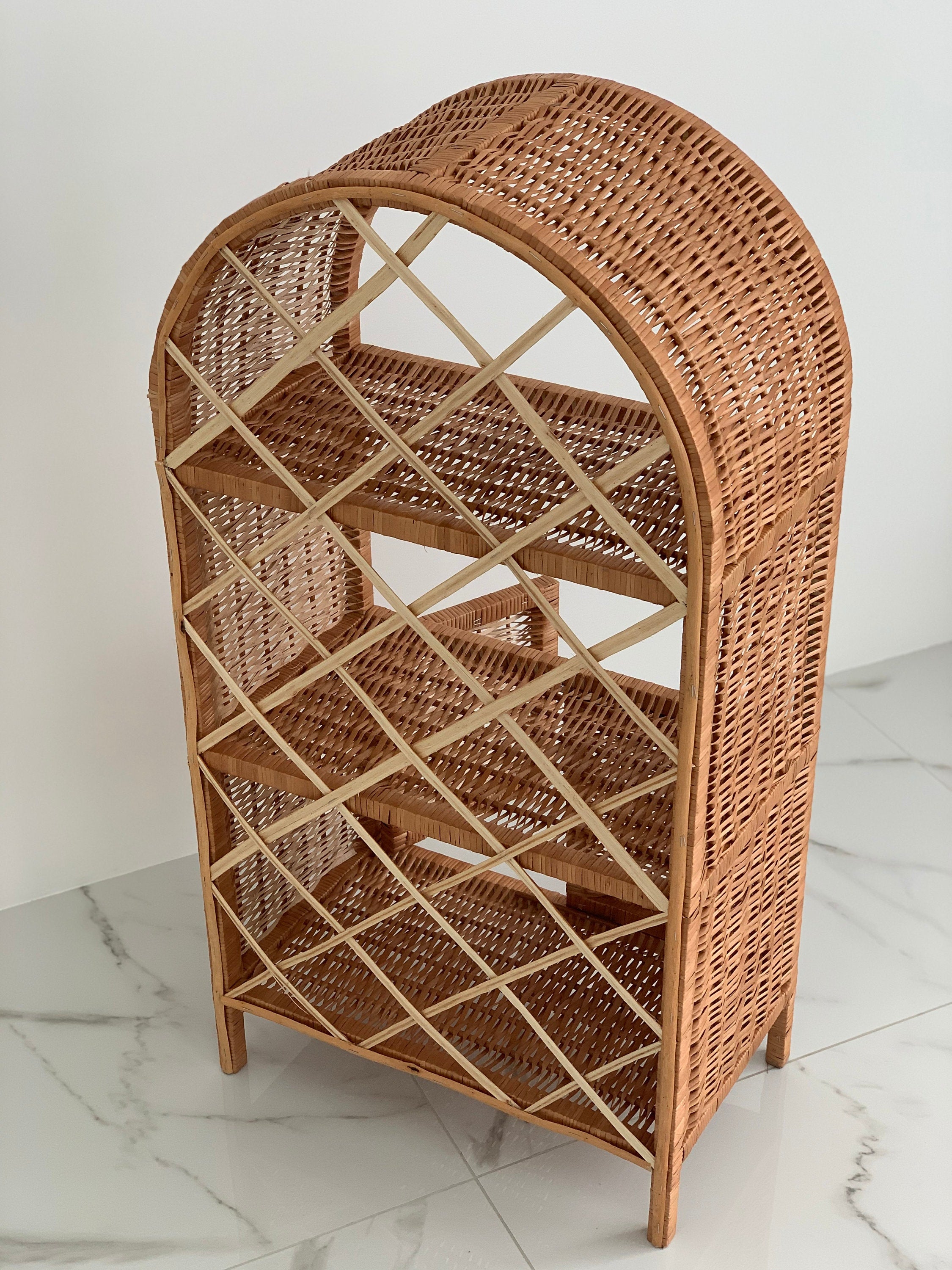 Сhest of drawers,Wicker shelf, Wicker Dresser