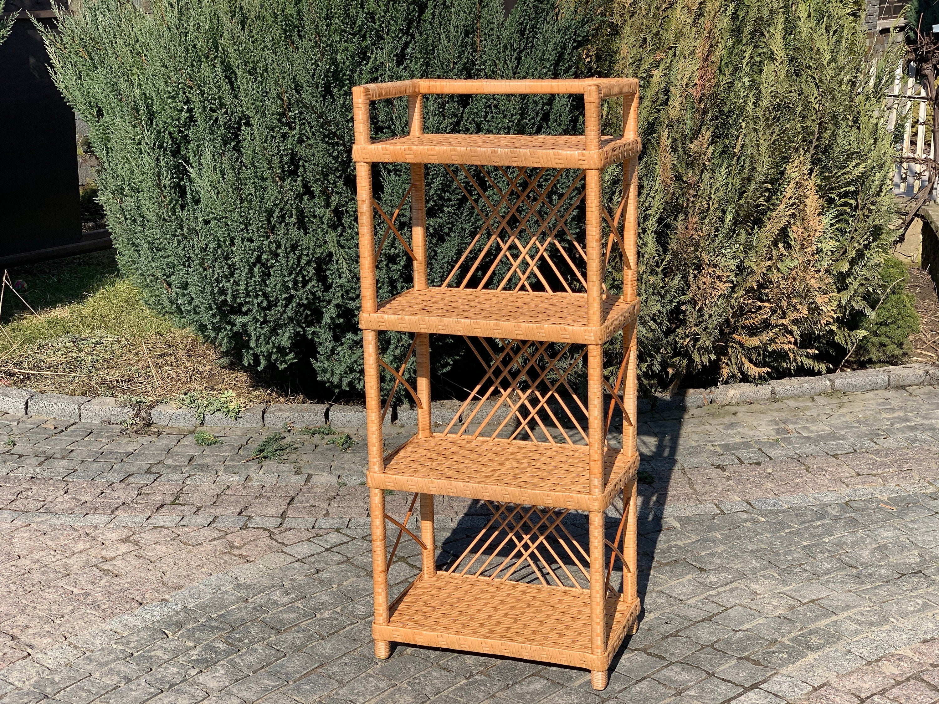 Wicker Shelf, 2/3/4/5-Shelf Unit Available, Storage shelf, 100% Natural