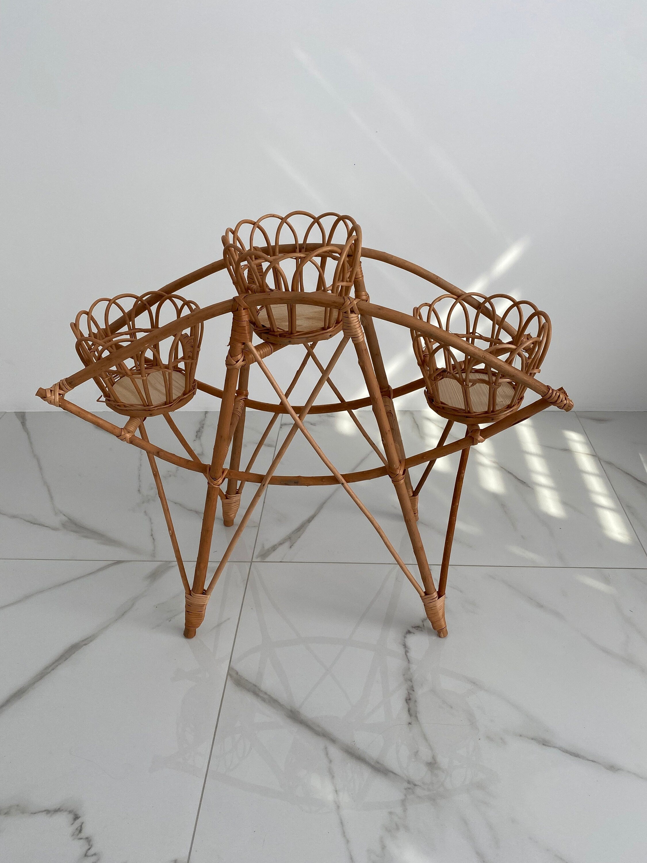 Wicker Flower Stand
