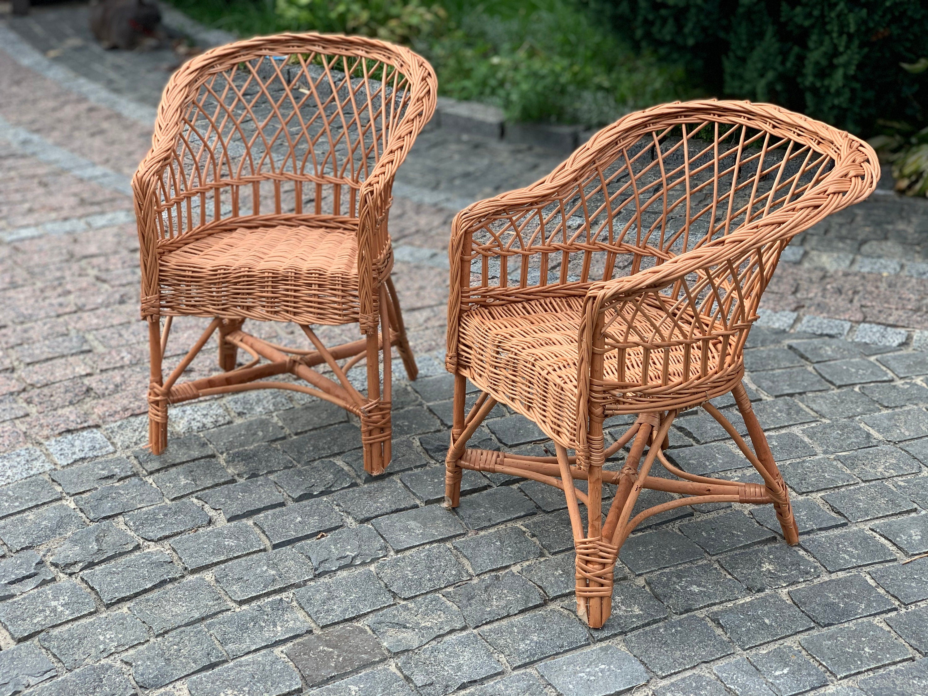 Wicker chair for children, armchair for children, armchair for children