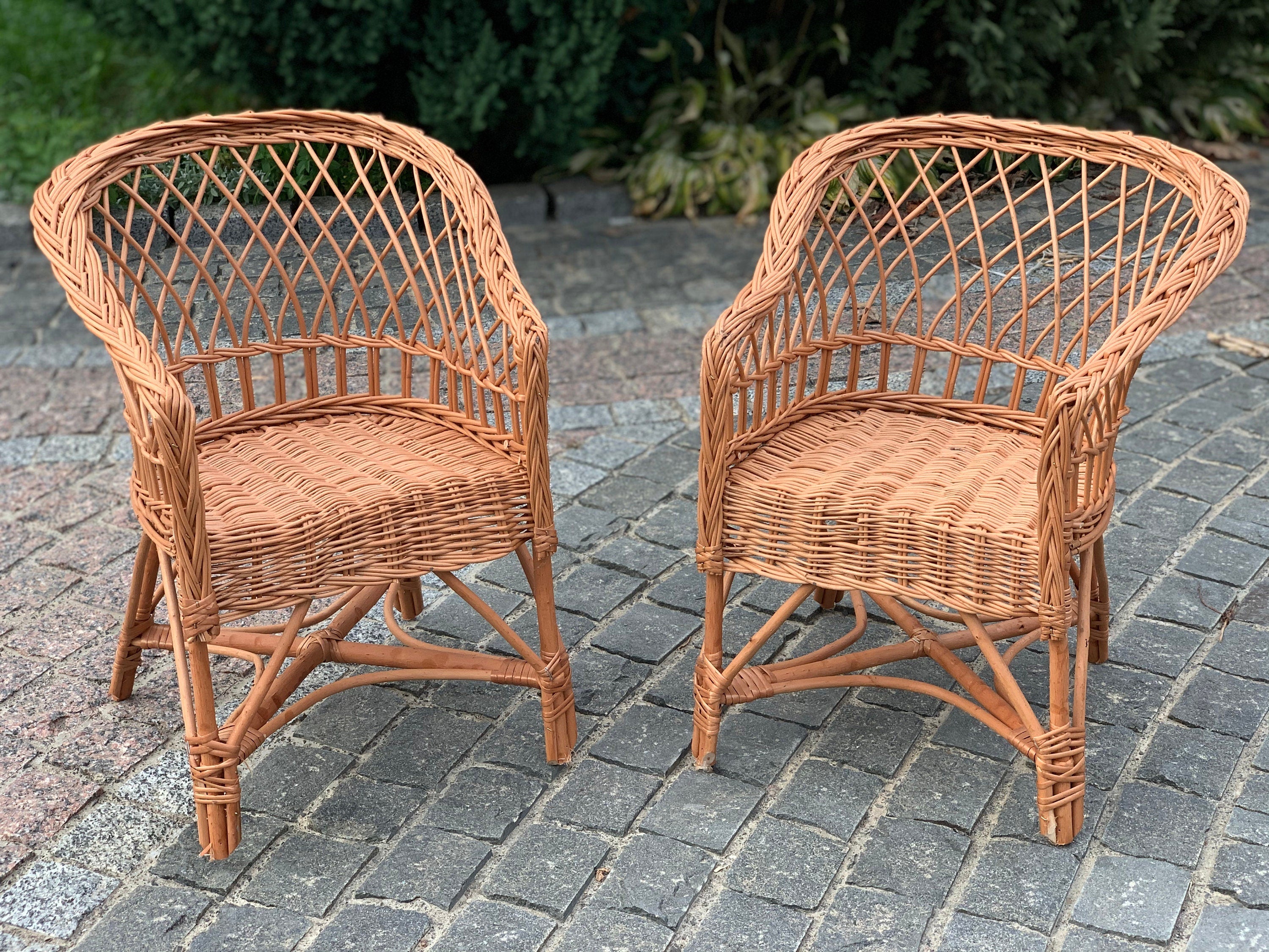 Wicker chair for children, armchair for children, armchair for children