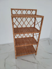 Wicker Shelf, Storage shelf, Bookshelf, Plant shelf, Rattan shelf