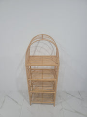 35/47/53/67 inches height wicker shelf, Storage shelf, Bookshelf, Plant shelf, Rattan shelf, Rattan shelf