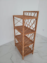 Wicker Shelf, Storage shelf, Bookshelf, Plant shelf, Rattan shelf