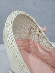 Wicker Wood Doll's Pram, Eco-friendly Wicker Baby Carriage, Doll Stroller, Doll Pram, Wicker Doll Stroller, Wicker Doll Pram