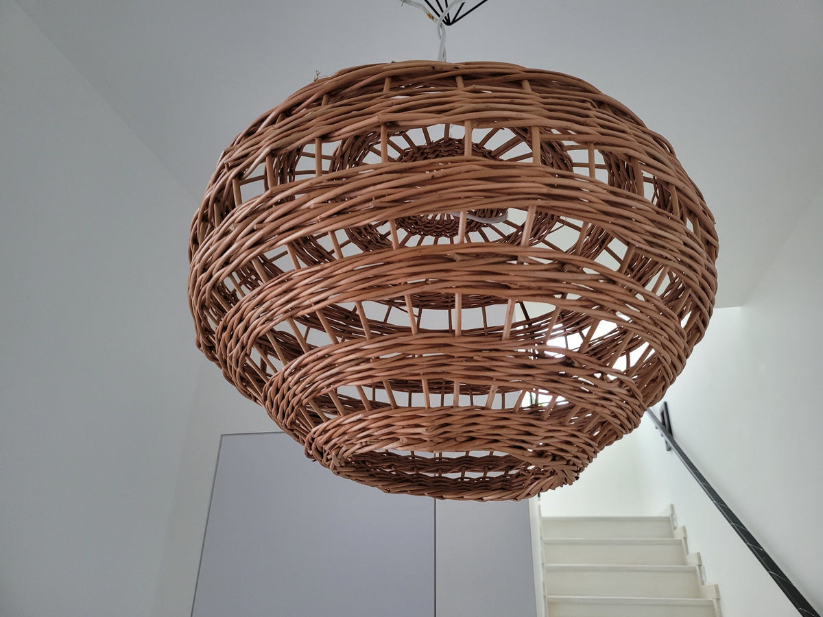 Wicker Lamp Shade, Pendant Light, Ceiling Lampshade Rattan