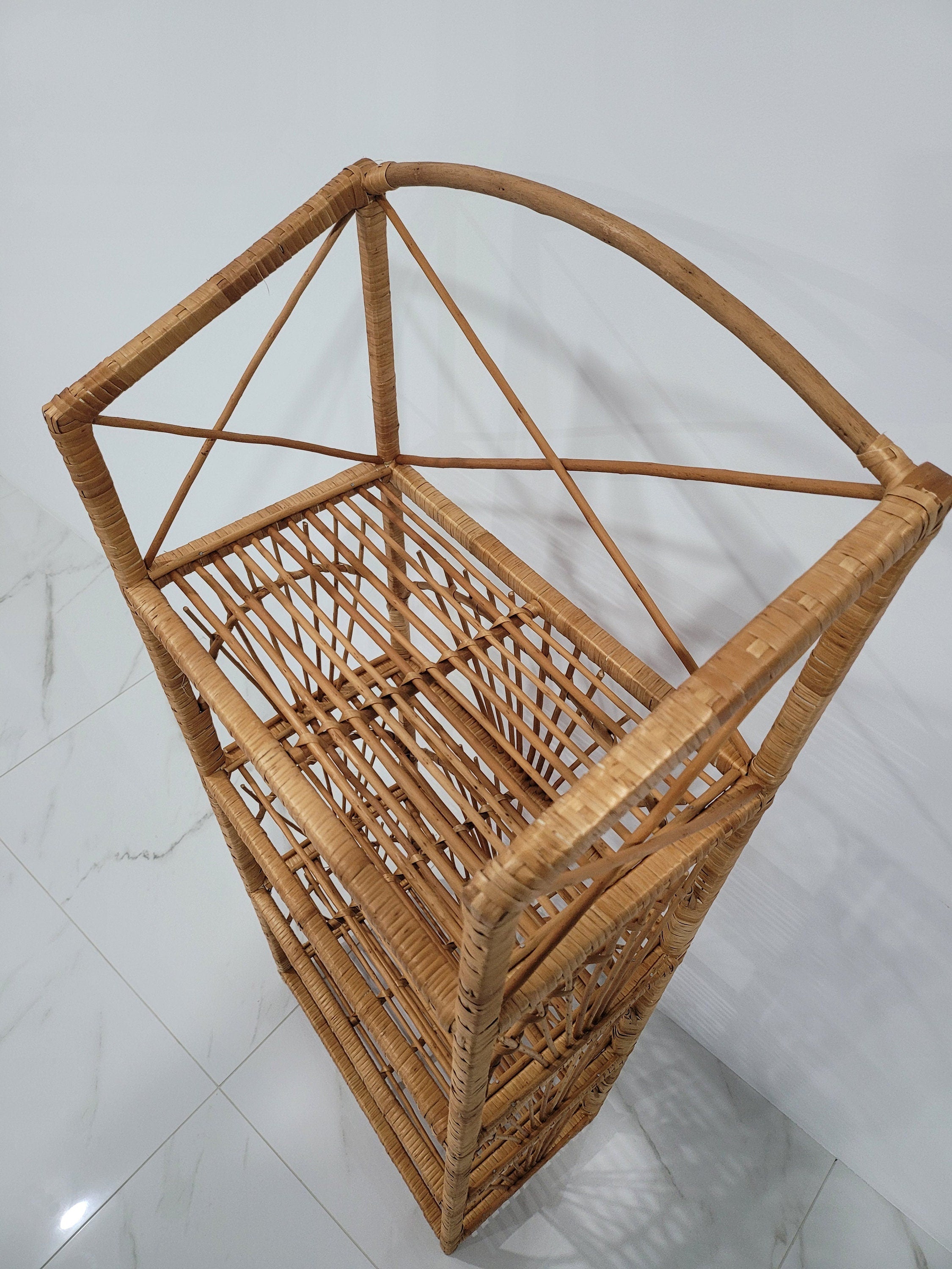 Wicker Shelf, Storage shelf, Bookshelf, Plant shelf, Rattan shelf