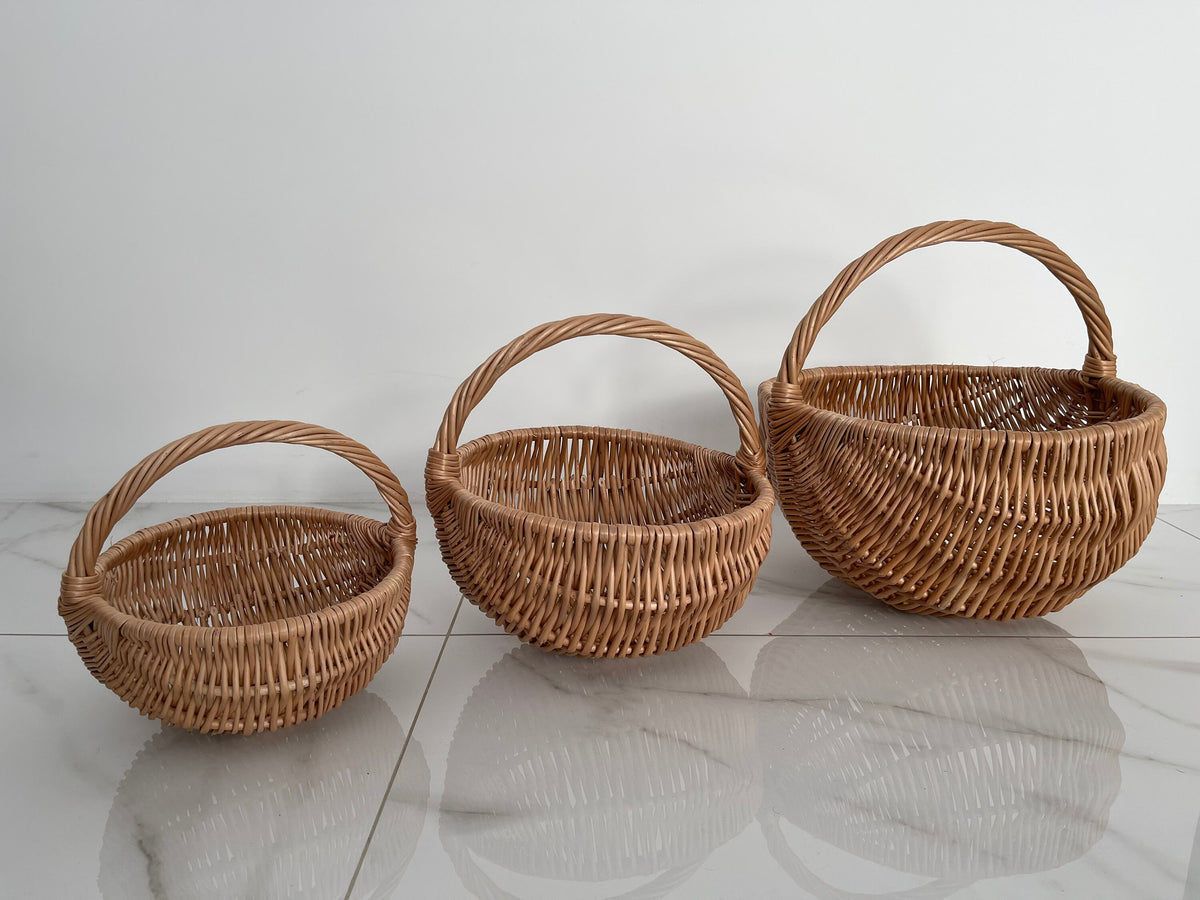 Natural Market Basket, Easter Basket, Eco friendly market Basket, Picnic basket, Wicker basket, Storage basket