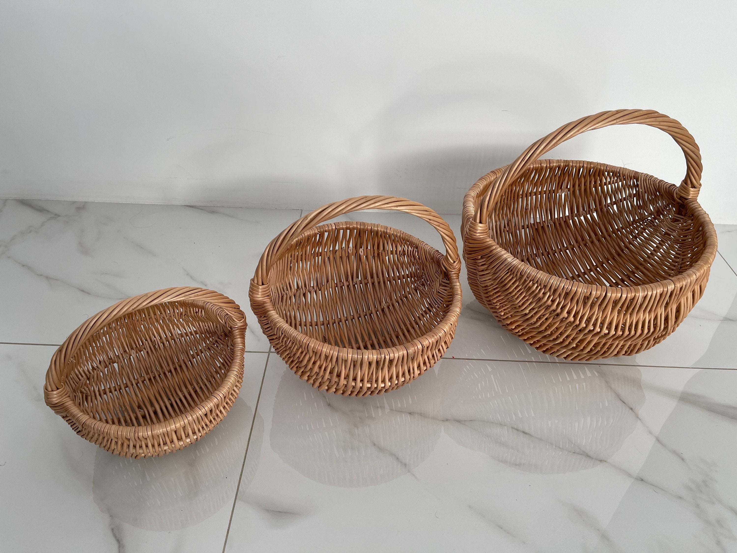 Natural Market Basket, Easter Basket, Eco friendly market Basket, Picnic basket, Wicker basket, Storage basket