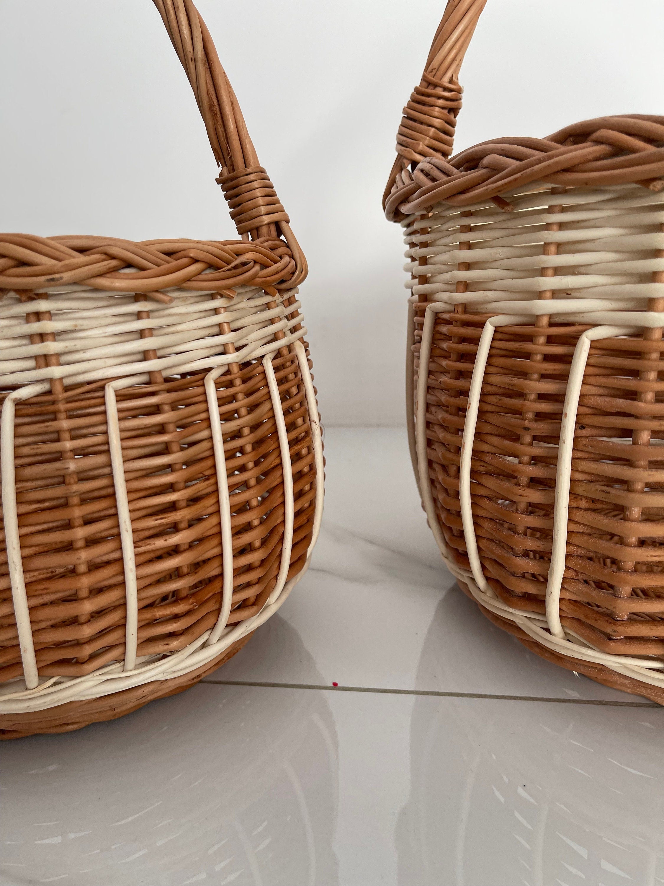 Picnic basket, Wicker easter basket, Wicker basket, Storage basket