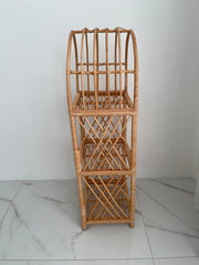 38/56/69 inch height rattan shelf, Wicker Shelf, Storage shelf, Bookshelf, Plant shelf, Rattan shelf