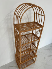 35/47/53/67 inches height wicker shelf, Storage shelf, Bookshelf, Plant shelf, Rattan shelf