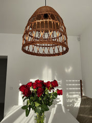 Pendant light, Rattan Lamp Shade, Bamboo Light Fixture, Wicker Lampshade, Bamboo Lampshade, Rattan Lampshade, Rattan Light Fixture
