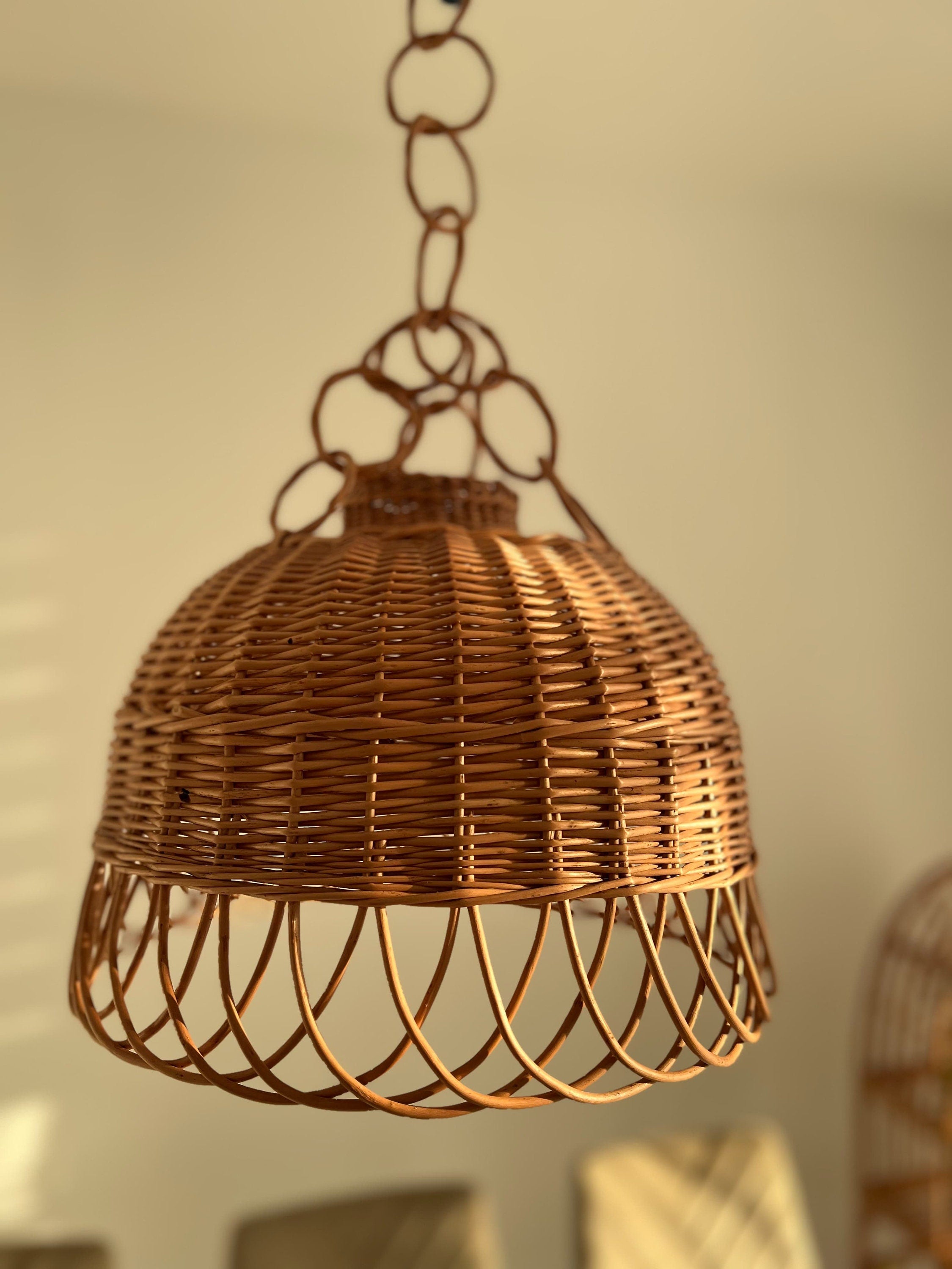 Luxury Wicker Pendant Light Ceiling Lamp hanging lamp shade Home decor