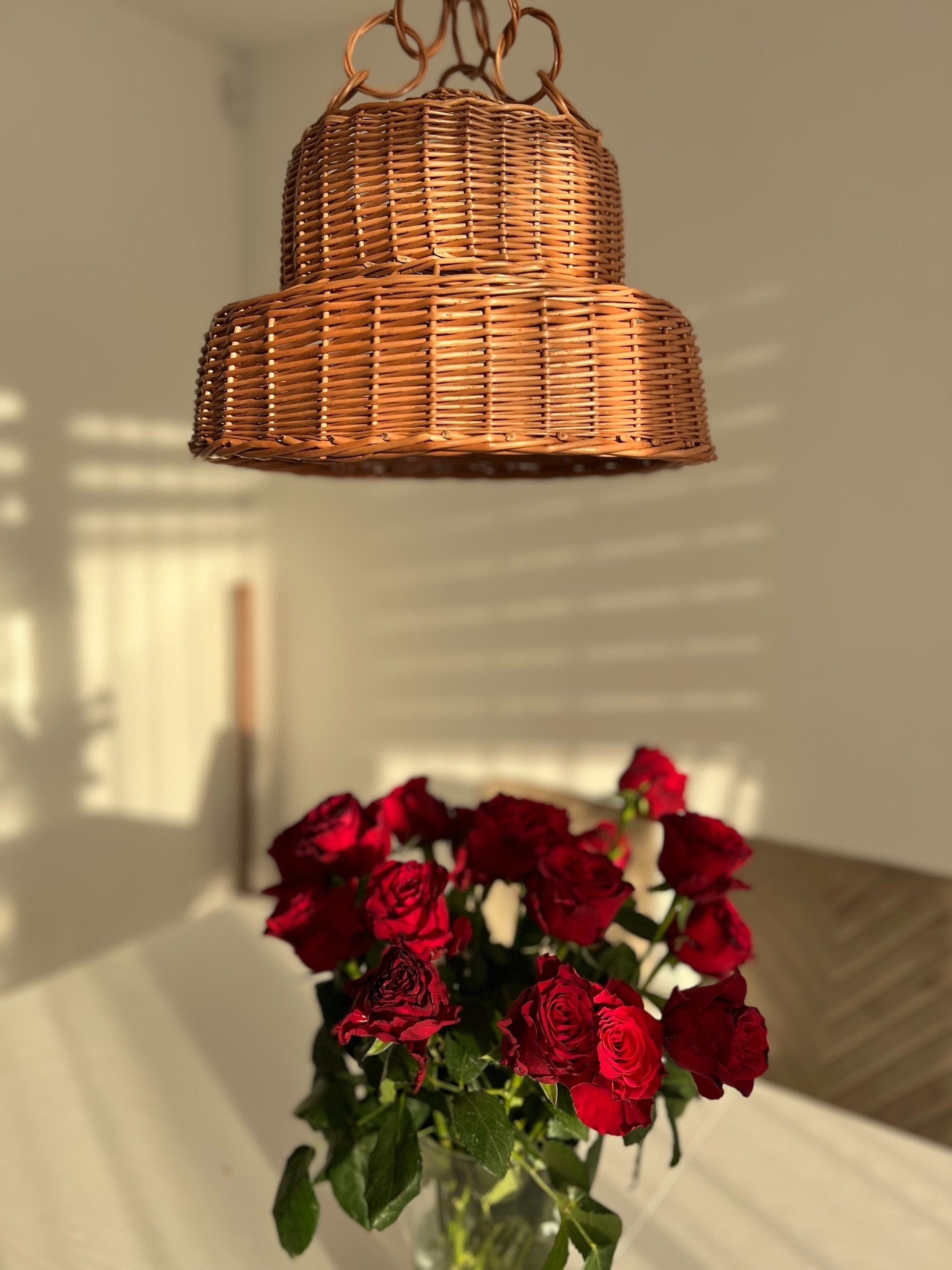 Lighting pendant, Wood pendant light, Pendant lighting, Pendant light, Dining room lighting, Hanging pendant light