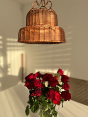 Lighting pendant, Wood pendant light, Pendant lighting, Pendant light, Dining room lighting, Hanging pendant light