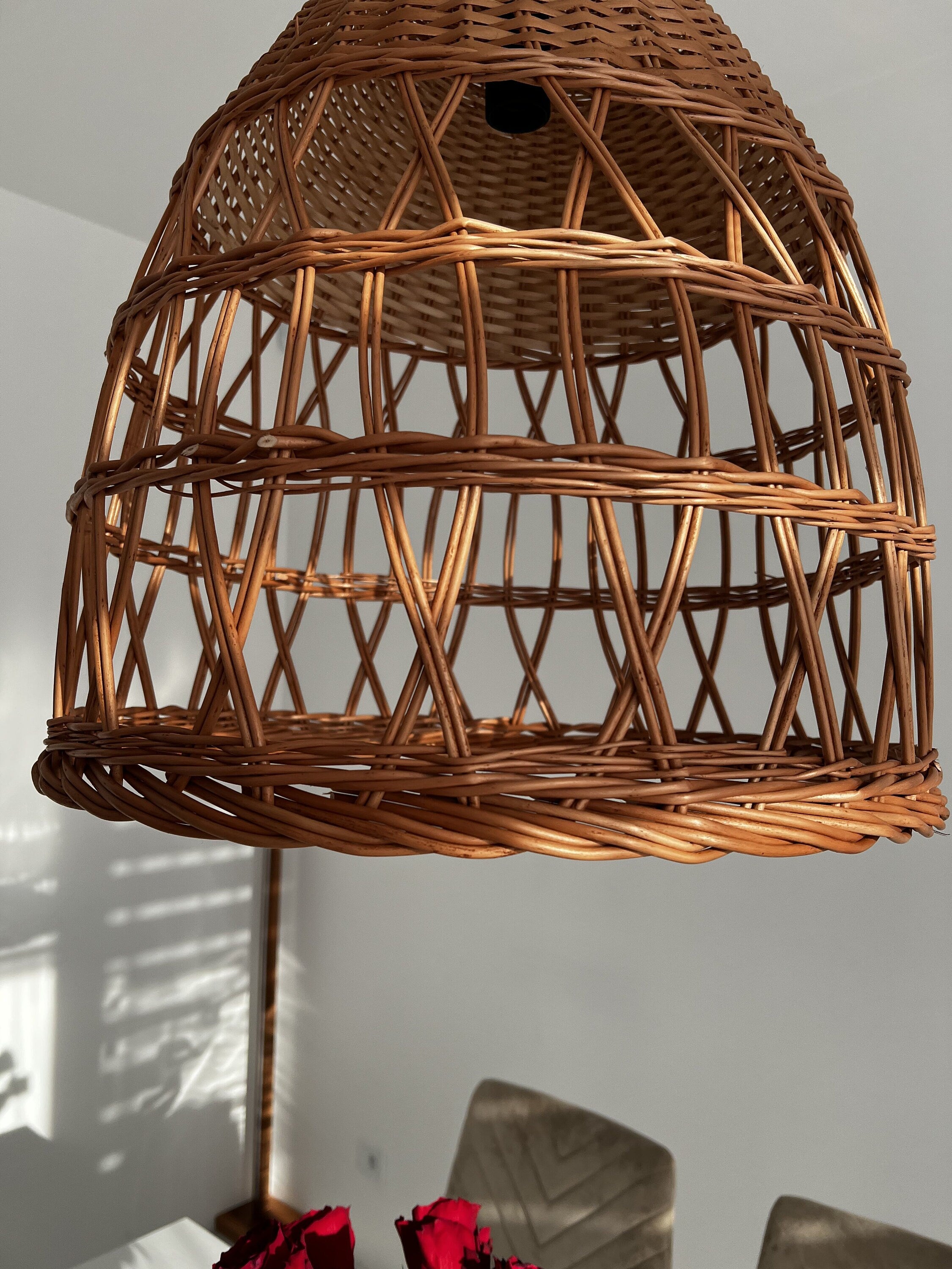 Pendant light, Rattan Lamp Shade, Bamboo Light Fixture, Wicker Lampshade, Bamboo Lampshade, Rattan Lampshade, Rattan Light Fixture