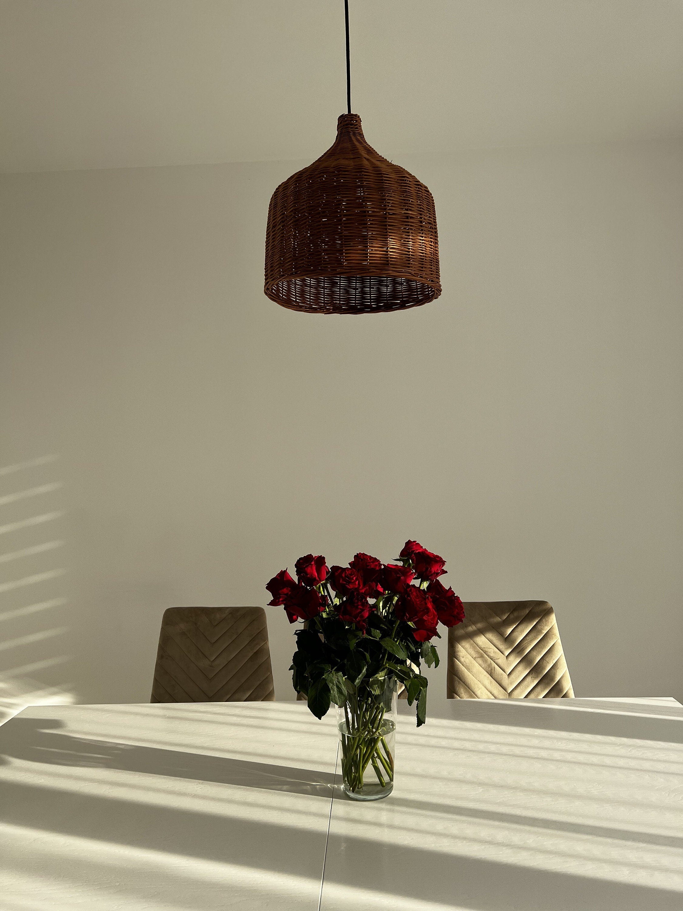 Handmade Pendant Light, Kitchen Lighting, Rattan Chandelier, Pendant Lamp Shade, Ceiling Light, Hanging Lamp, Hanging Pendant