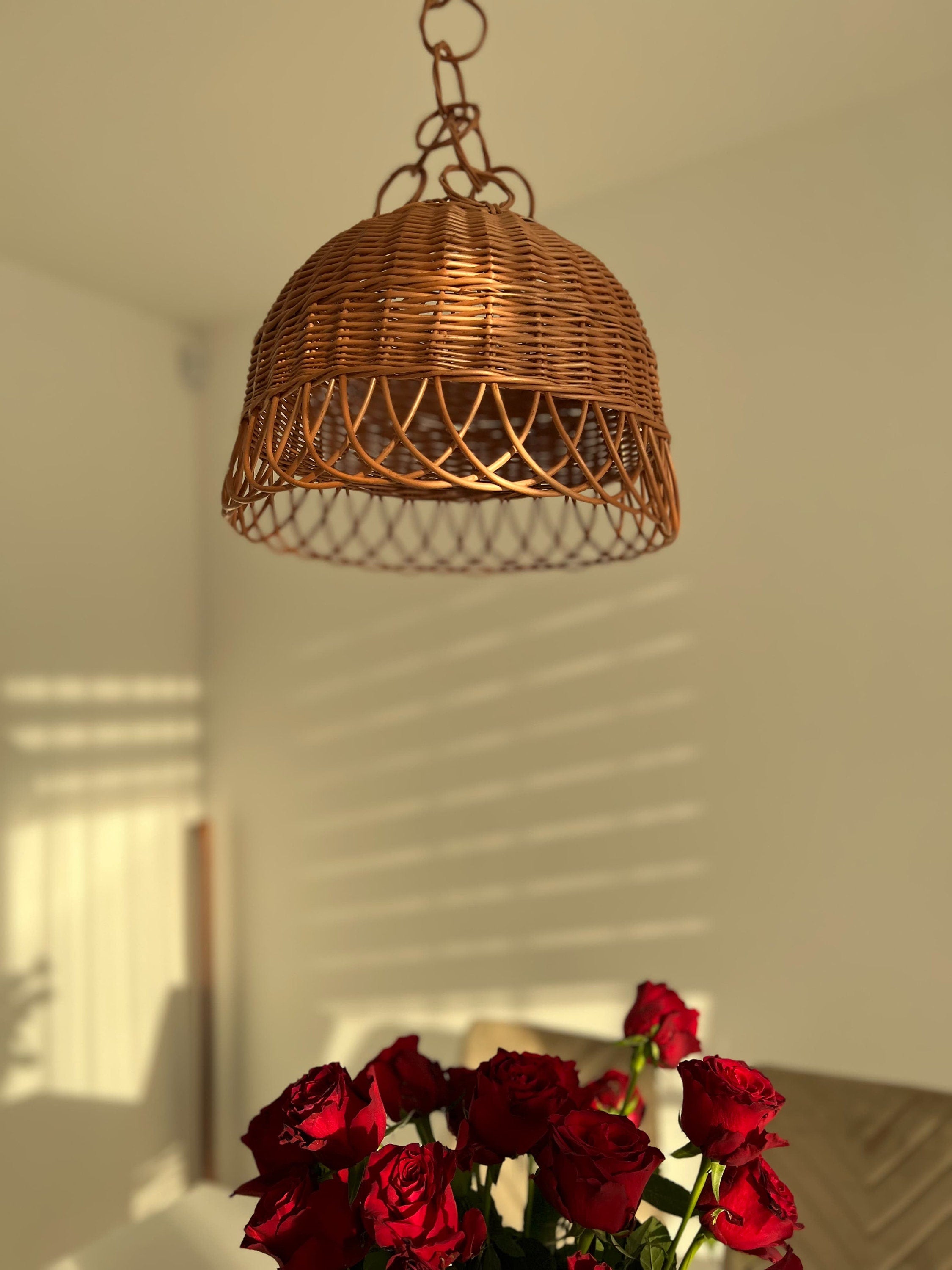 Luxury Wicker Pendant Light Ceiling Lamp hanging lamp shade Home decor