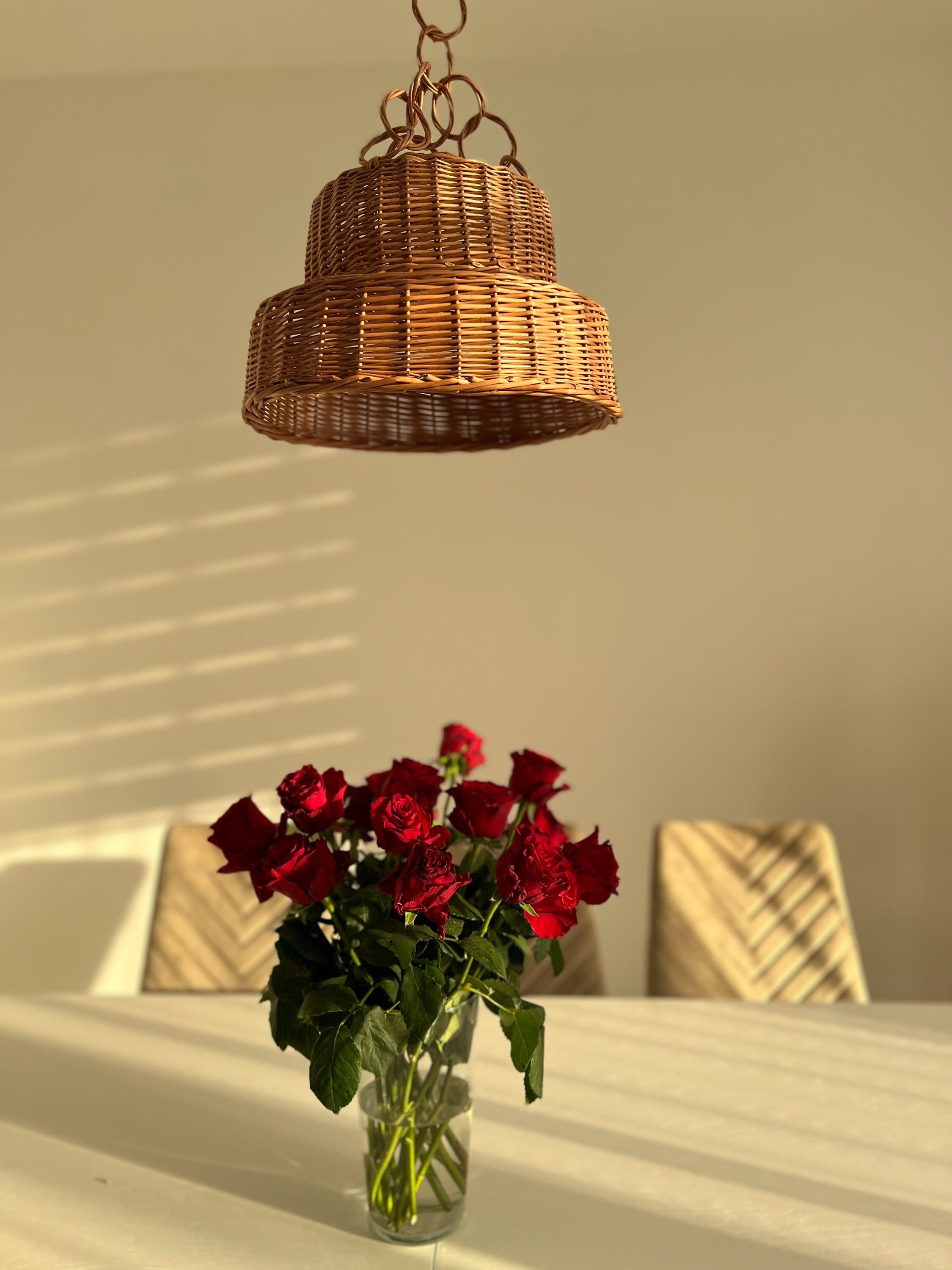 Lighting pendant, Wood pendant light, Pendant lighting, Pendant light, Dining room lighting, Hanging pendant light